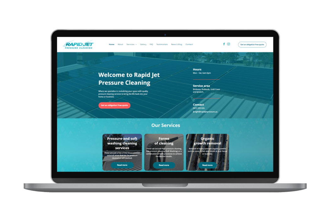 Rapid Jet Pressure Cleaning Website